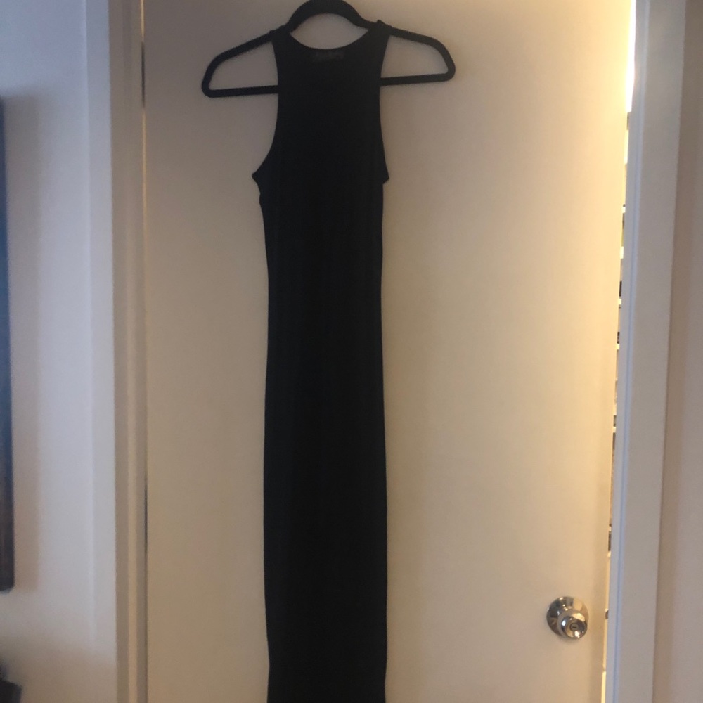 Black racer back maxi dress by All Saints